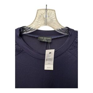 Lane Bryant NAVY Sleeveless Swing Tunic Shirt Women size 14/16 14 16 Sleeveless